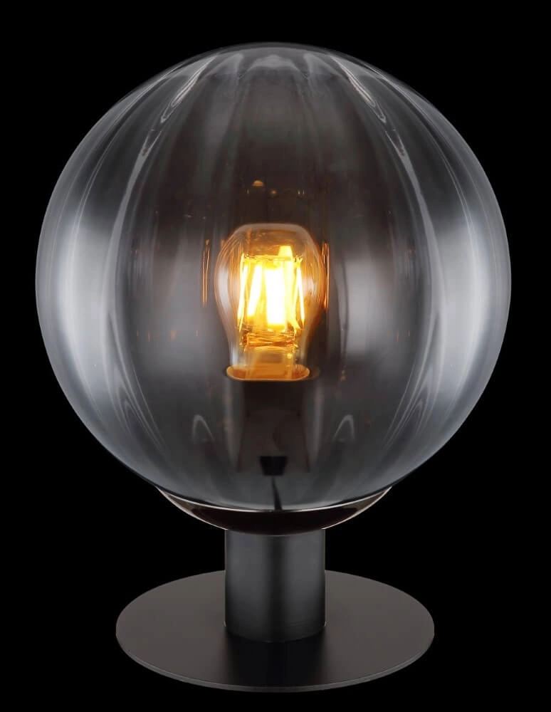 Table lamp Dallerta black with smoke glass Globo 9007371458561
