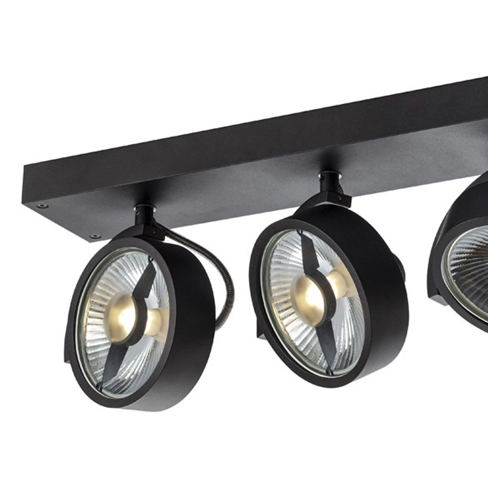 Ceiling spot Kalu 4-light black SLV 4024163222419