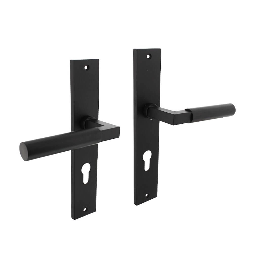 Door handle Bau-Stil PC 72mm black