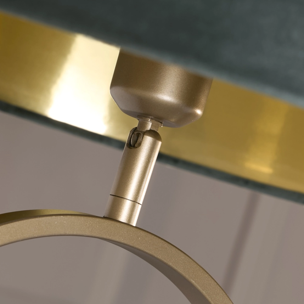 Floor lamp Modish bronze with green cap Searchlight 5053423307633