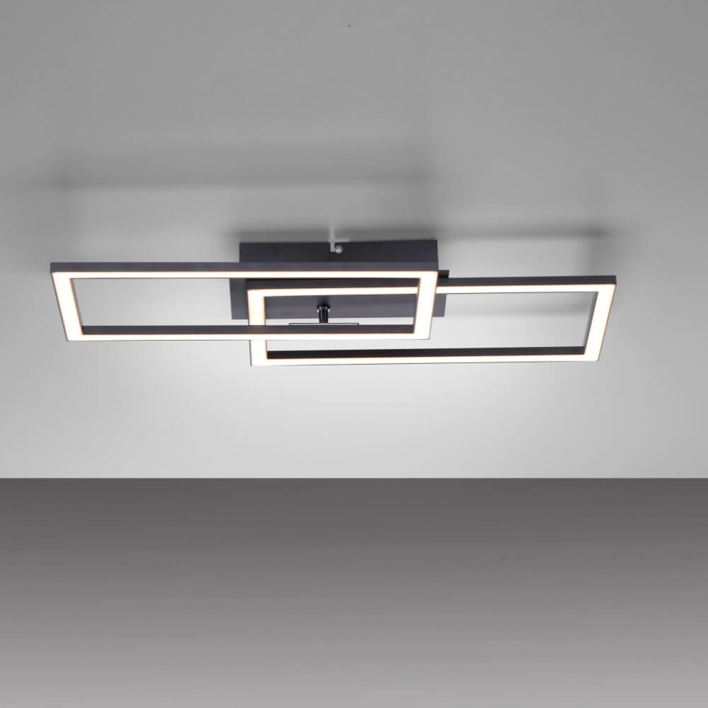 Black ceiling lamp Iven with led Paul Neuhaus 4043689981983