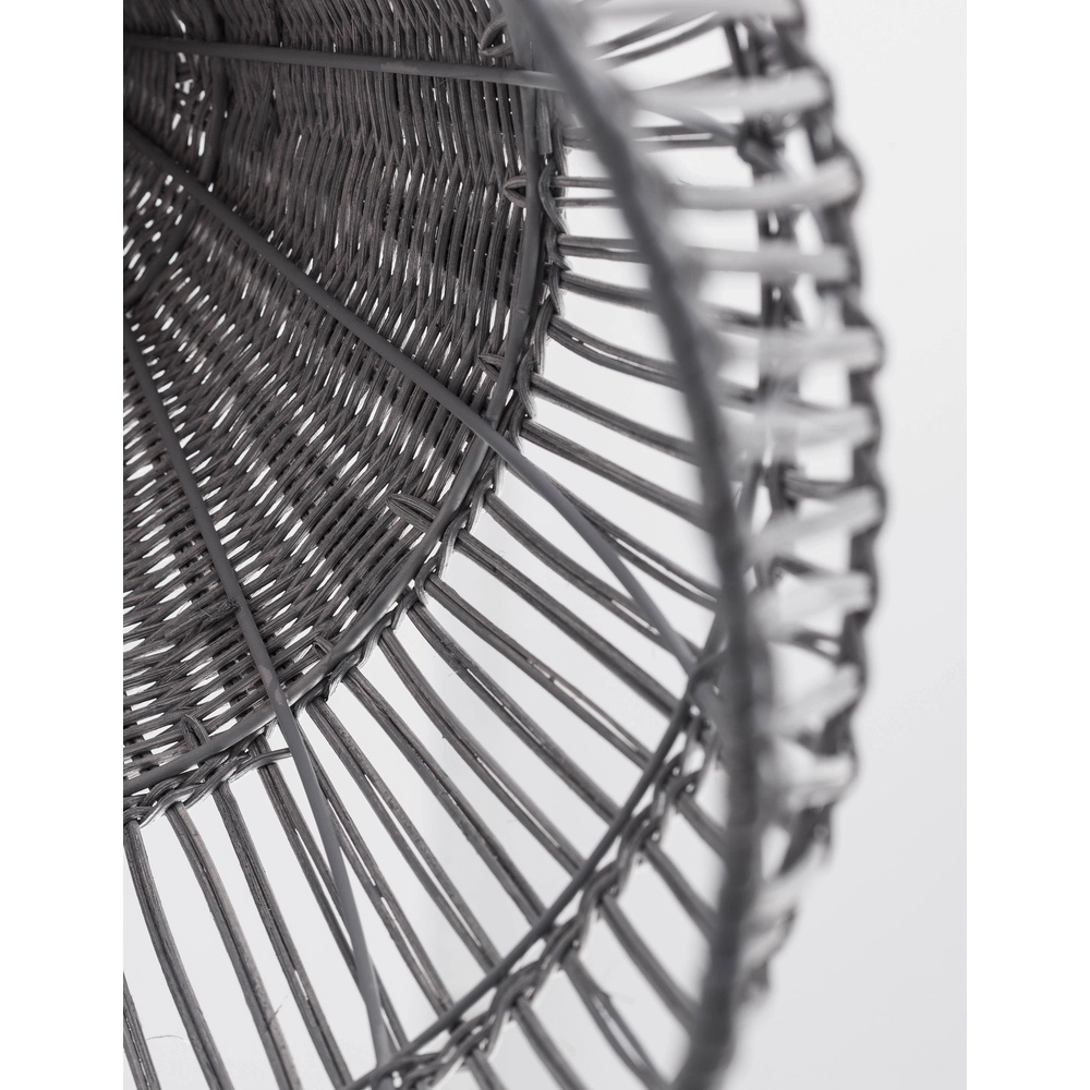 Grey pendant lamp Destin rattan Ø 42cm Lyora 5212017416681
