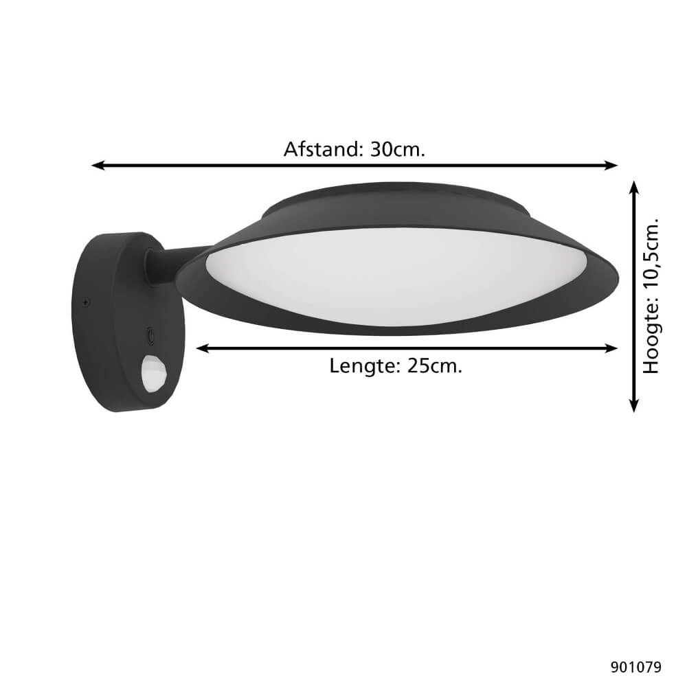 Design Solar Powered Lamp Cerrisi black Eglo 9008606298068