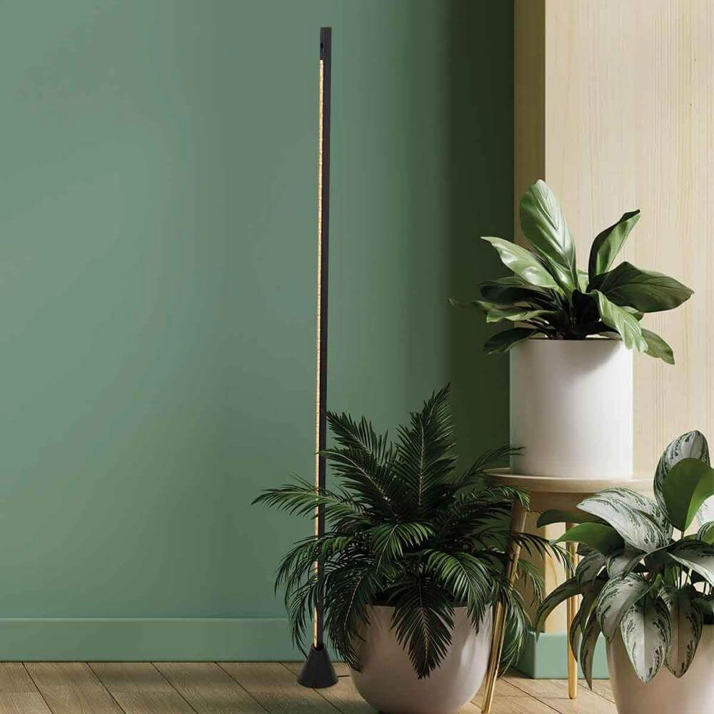 Sleek floor lamp Luzhaz black Steinhauer 8712746176605