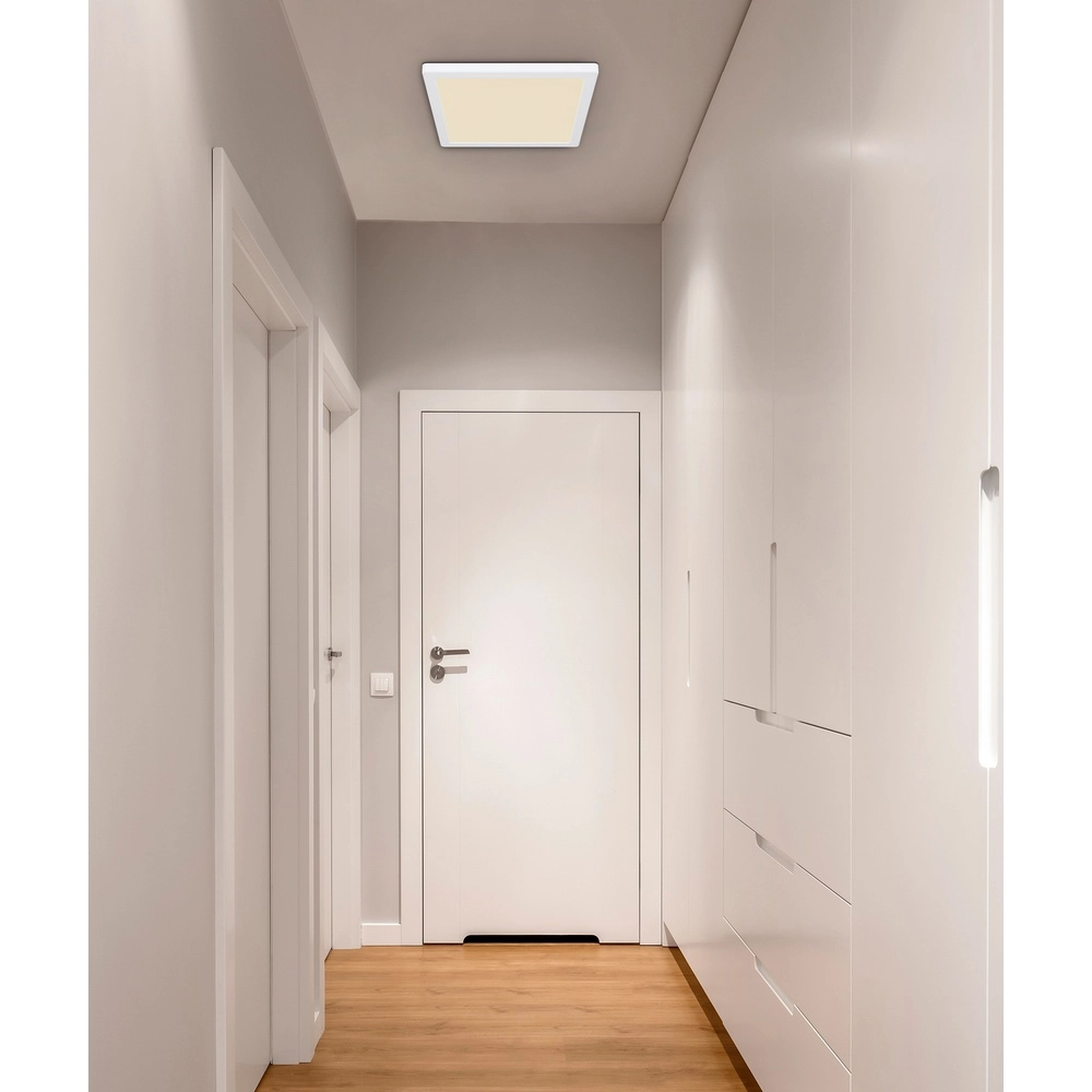 Design ceiling light Lasse Square white 29.1cm Globo 9007371439904