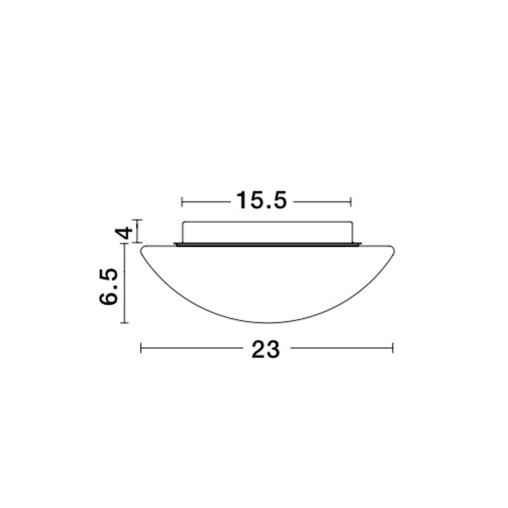 Ceiling lamp Brest Ø 23cm white Lyora 5212017411747