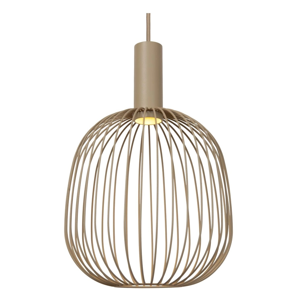 Pendant lamp Ø 25cm Esterel sand brown mini GU10 Lucide 5411212212313