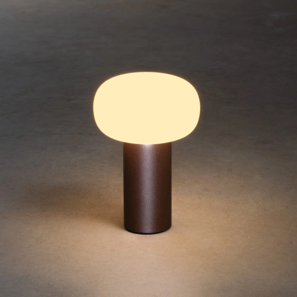 Rechargeable table lamp Antibes rust brown KonstSmide 7318308269726