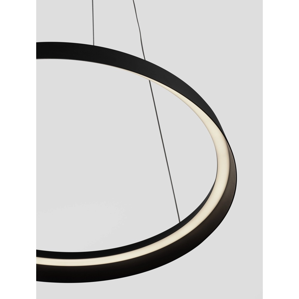 Design pendant lamp Ormi Ø 60cm black Lyora 5212017448835