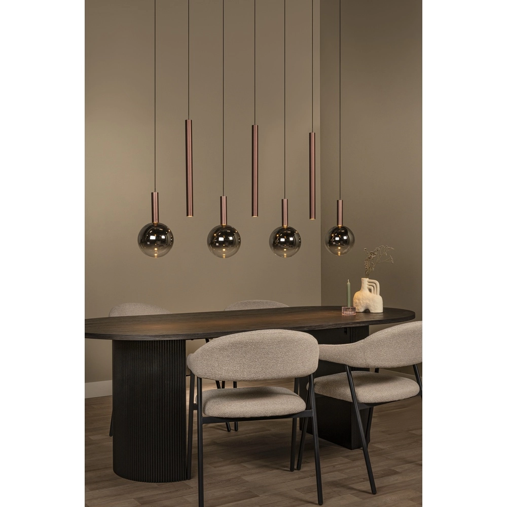 Design pendant lamp Jasmine Copper 7-lights Premium by Lucide 5411212741295