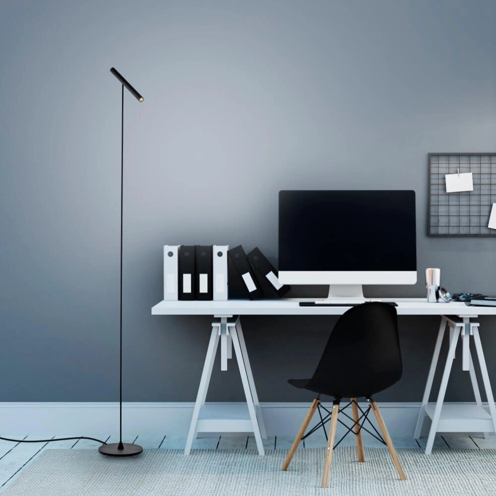 Designer floor lamp Pure Tutua black Paul Neuhaus 4012248365519