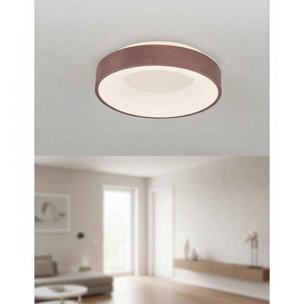 Ceiling lamp Rando Thin coffee brown Ø 38cm