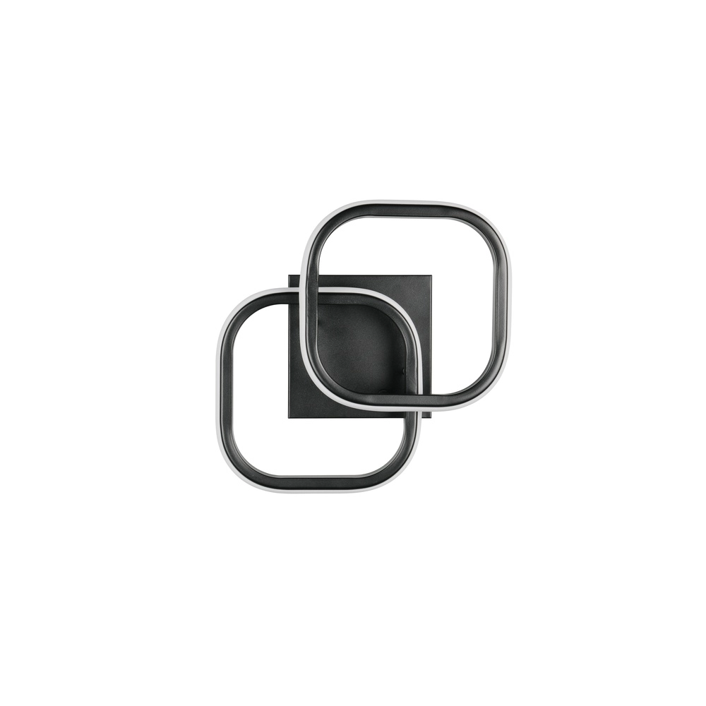 Black ceiling lamp Kasia Square design Trio 4017807653847