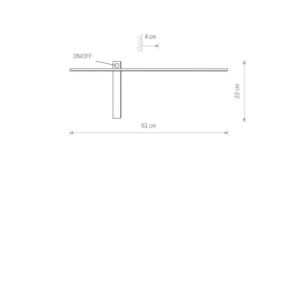 LED wall lighting Impulse Led S 61cm Lyora 5903139811590