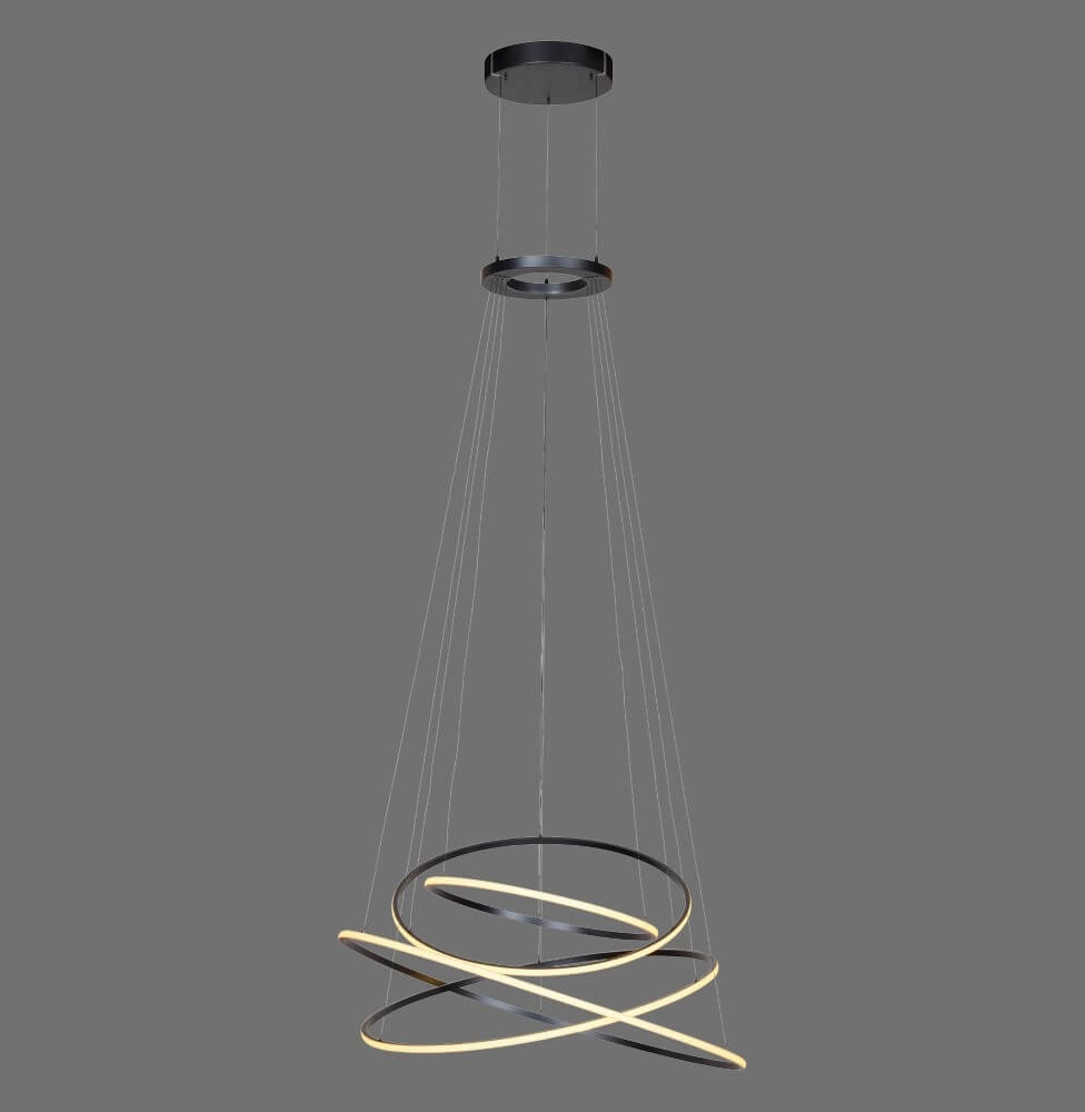 Design hanging lamp Pure E-Flying Rings gray Paul Neuhaus 4012248384466