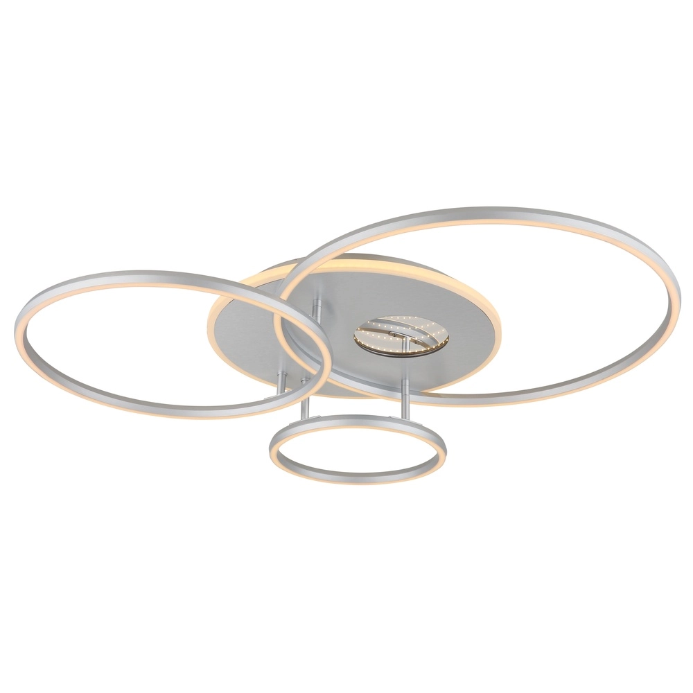 Modern ceiling lamp Invertina silver grey 90cm Globo 9007371575404