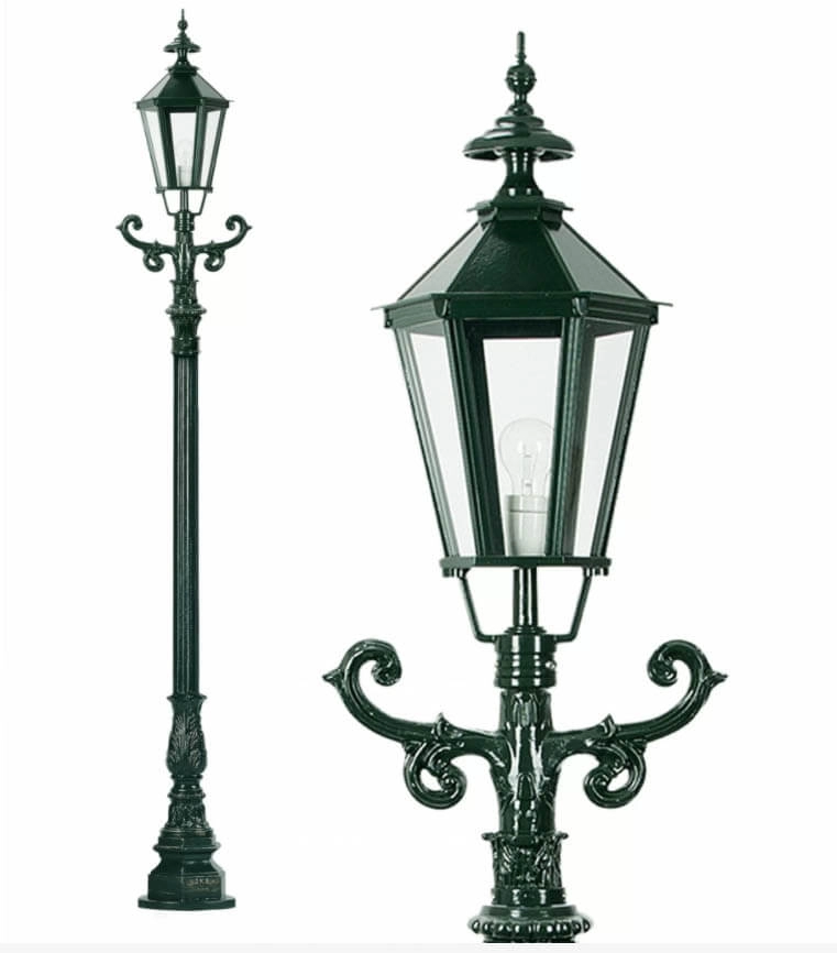 Old Dutch lantern Siegburg black