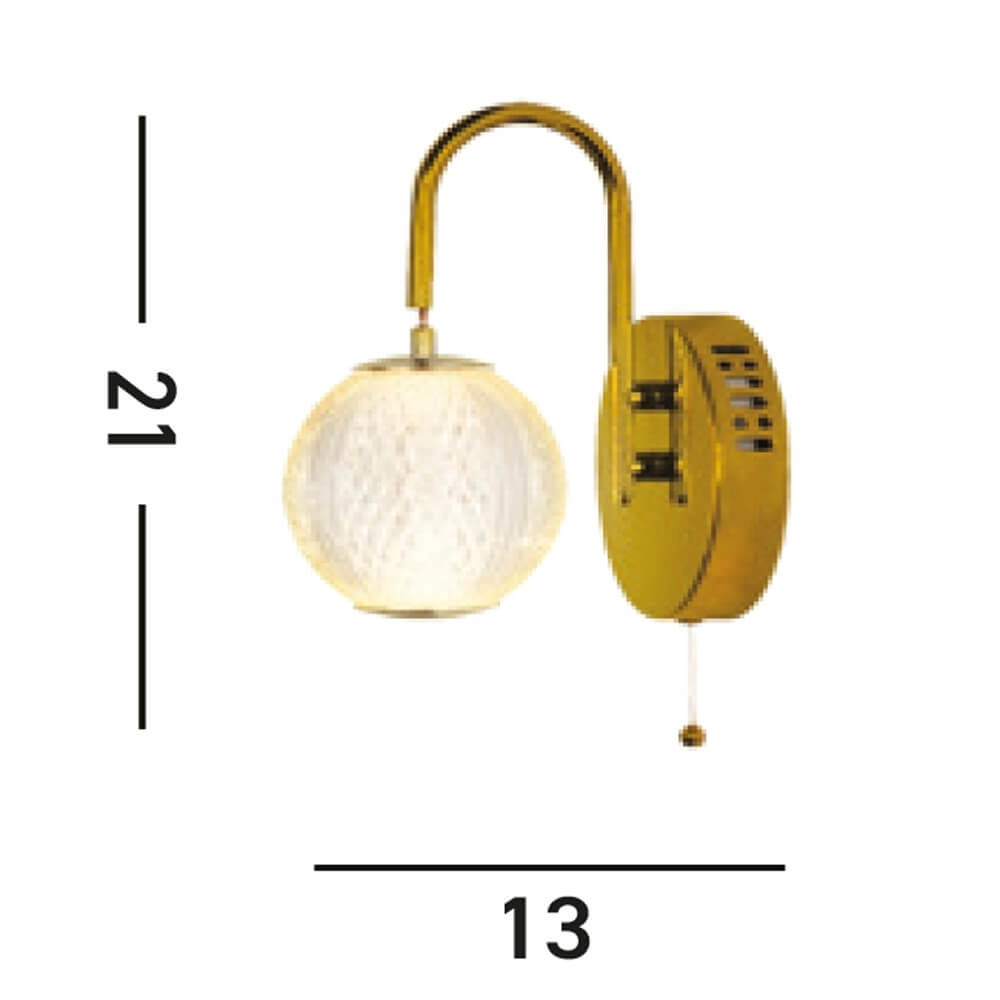 Wall lamp Allure Oriental Searchlight 5053423273983