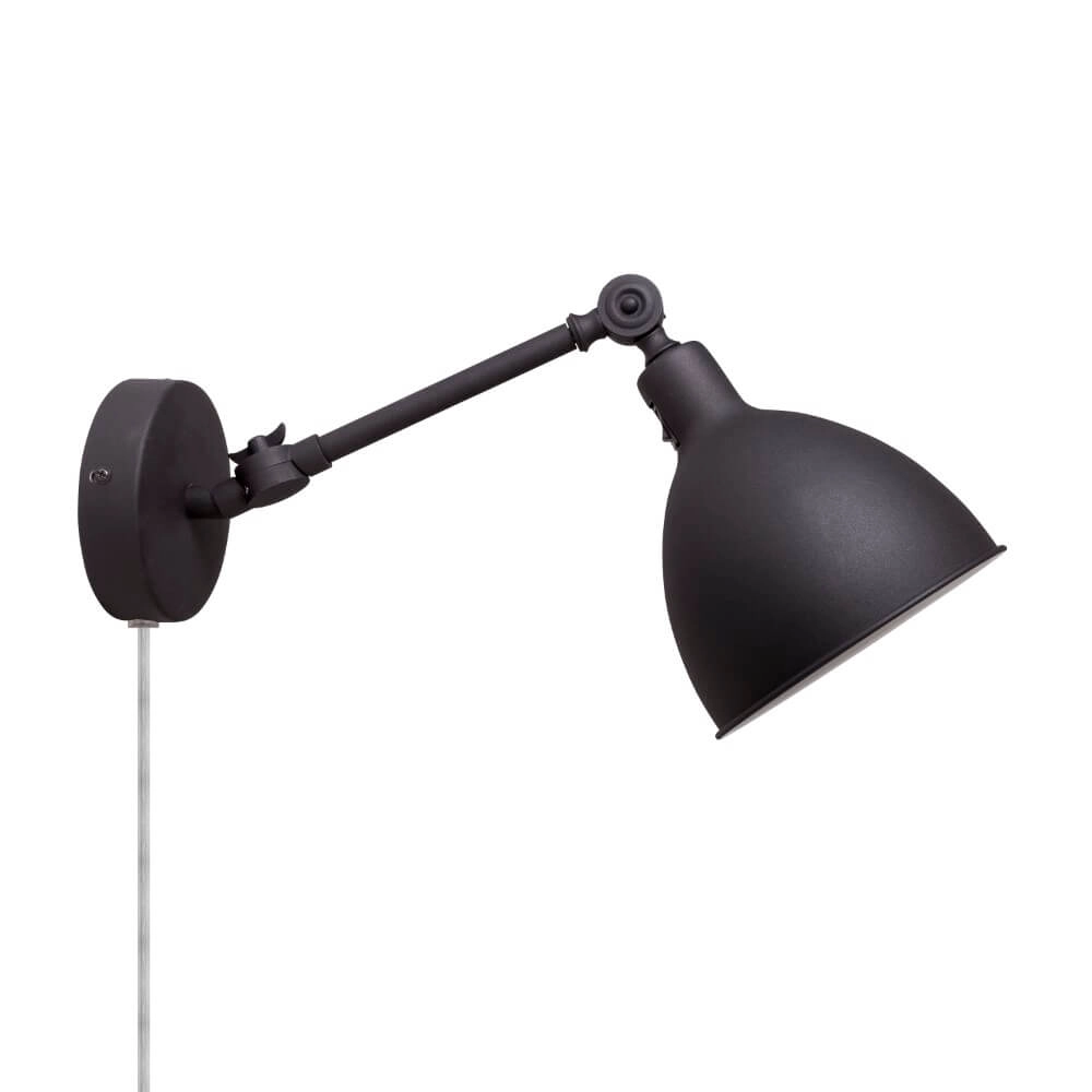 Wall lamp Bazar matt black 49cm