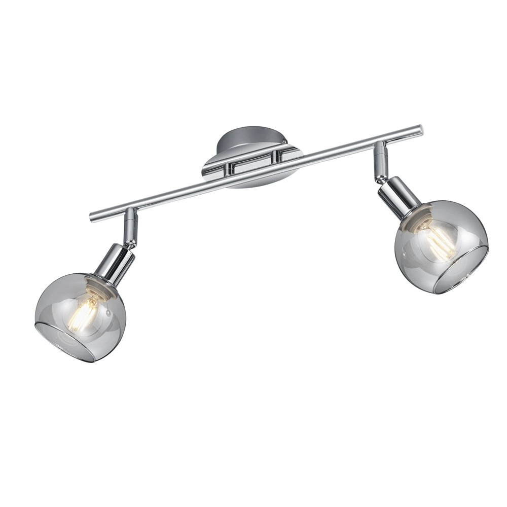 Ceiling lamp Chrome Brest 2-light adjustable