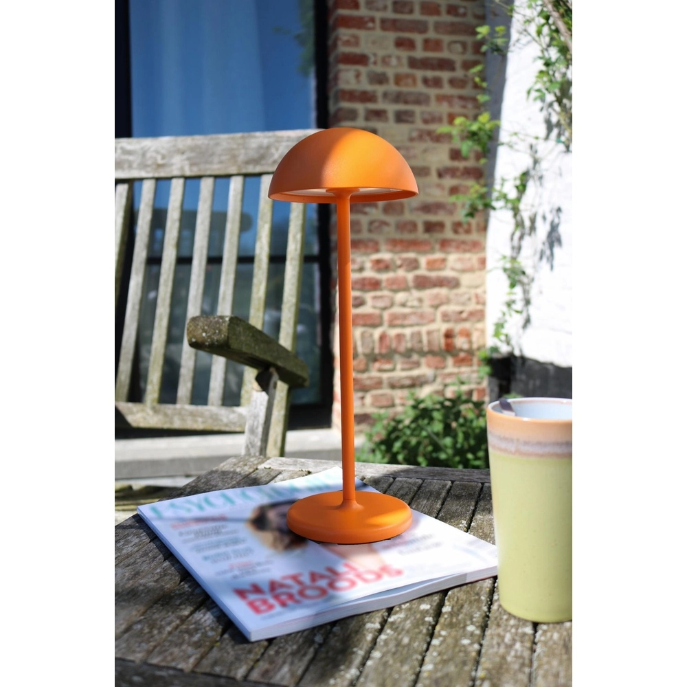 Rechargeable table lamp Joy IP54 orange Lucide 5411212151988