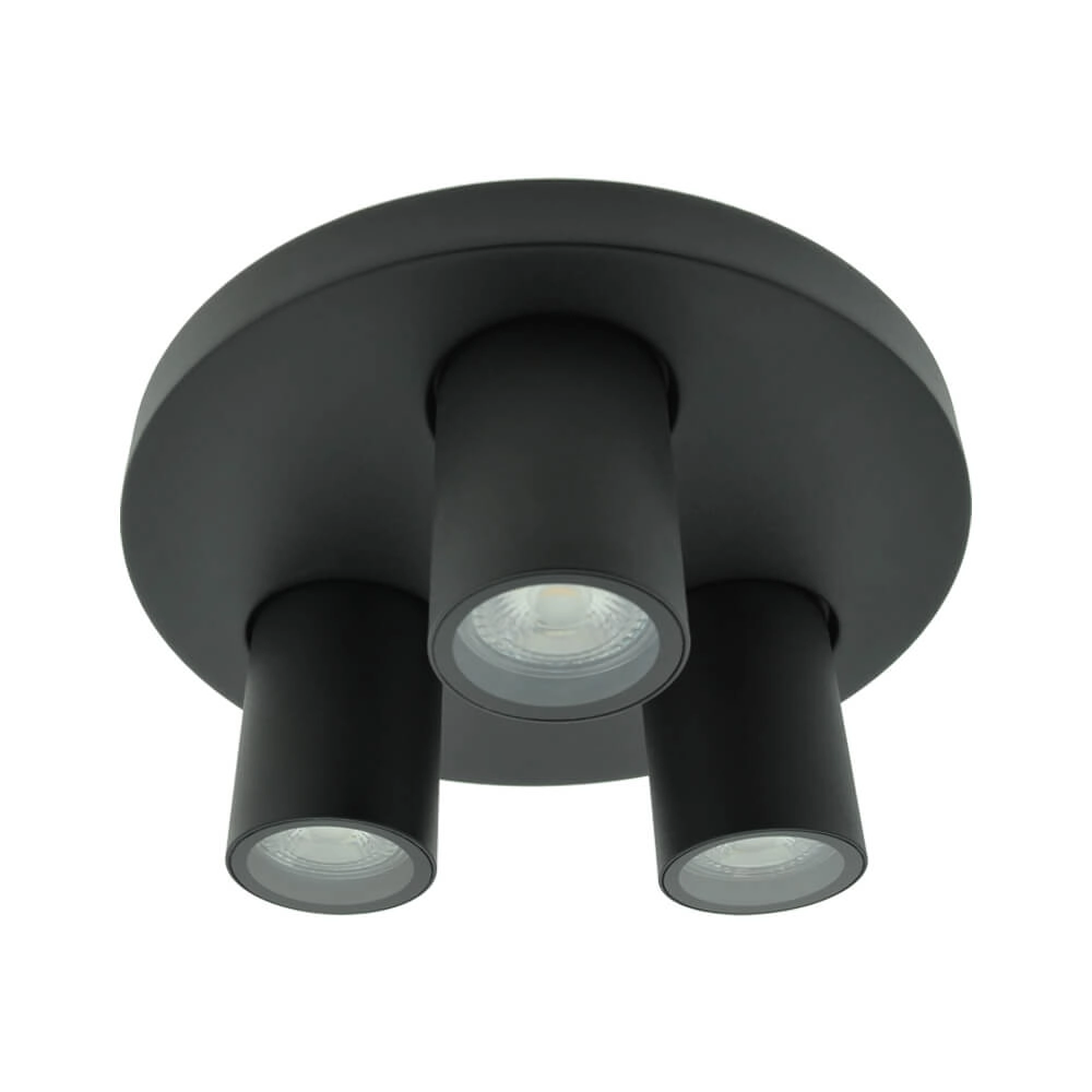 Black bathroom spotlight Seller - IP44 3-light Lyora 5053423187761