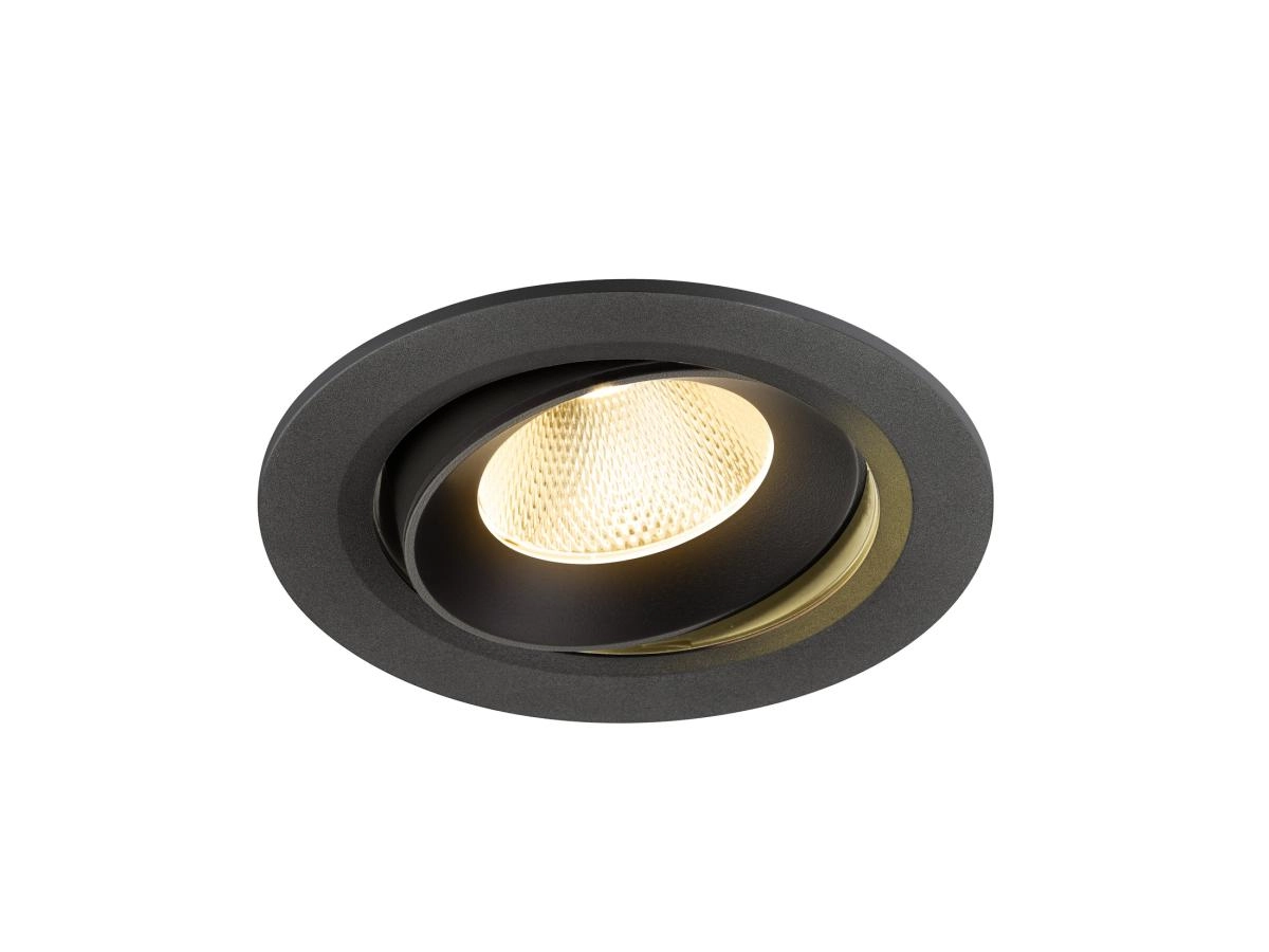 Recessed spotlight Numinos Move L black 3000K - 20deg