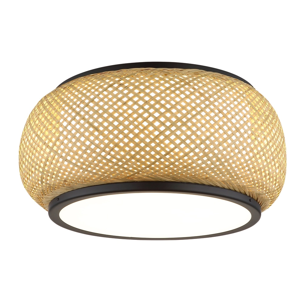 Ceiling lamp Bambora with bamboo Ø 38cm