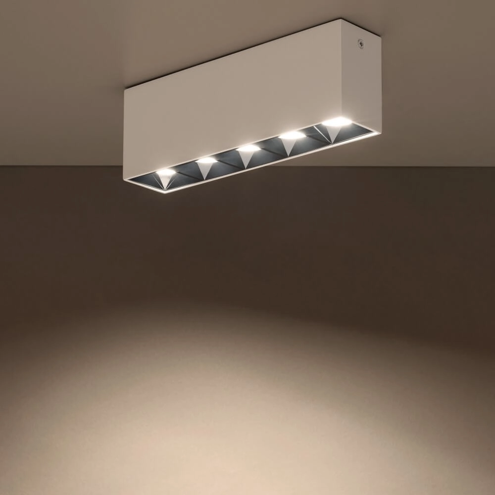 White surface-mounted spotlight Midi Led 5x1 LEDs - 3000K Lyora 5903139100489