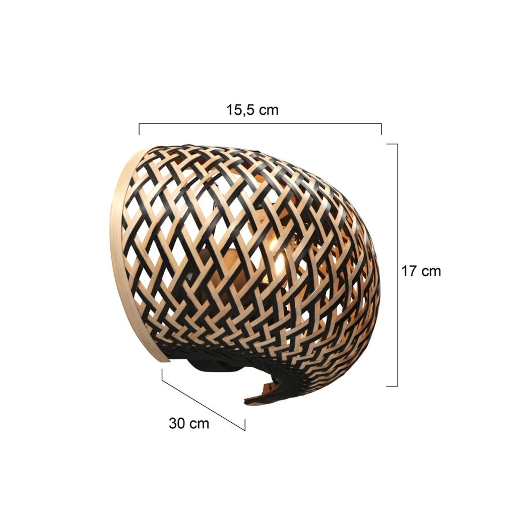 Wall lamp Maze bamboo Steinhauer 8712746181821