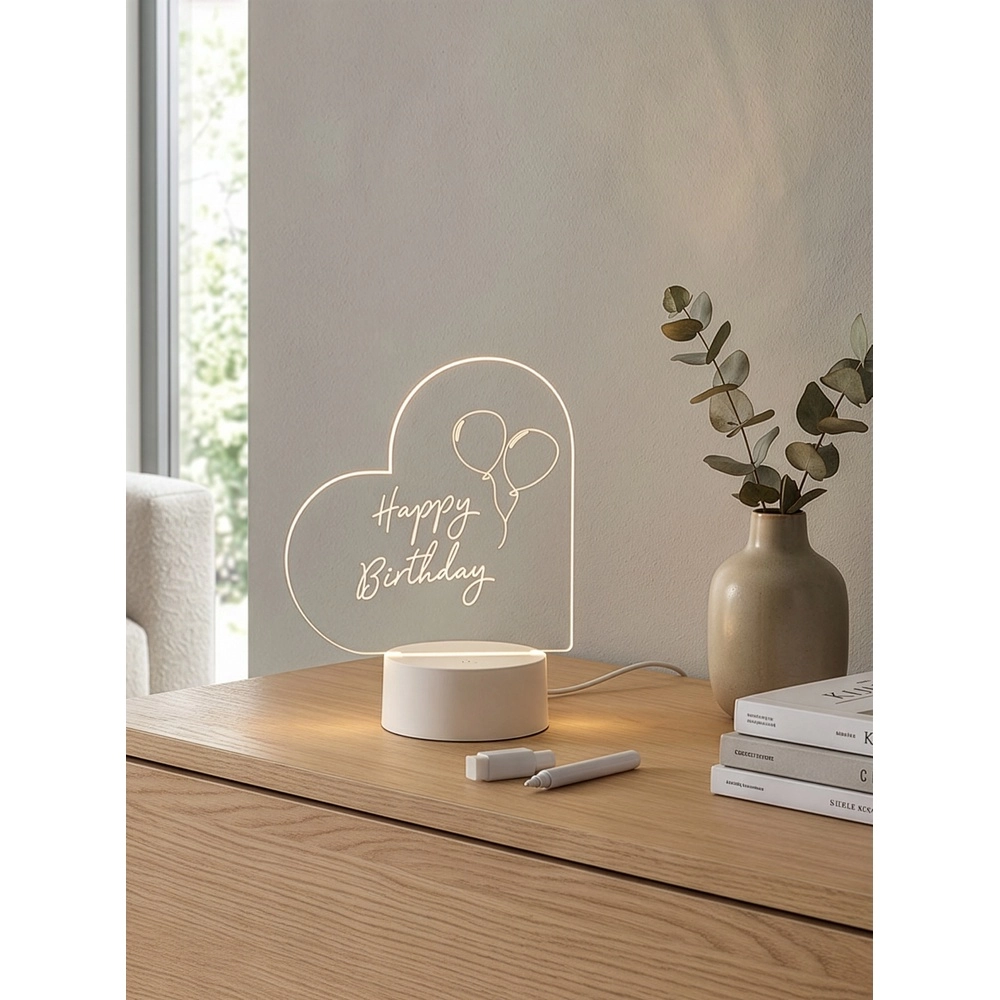 Table lamp Amour writable with marker