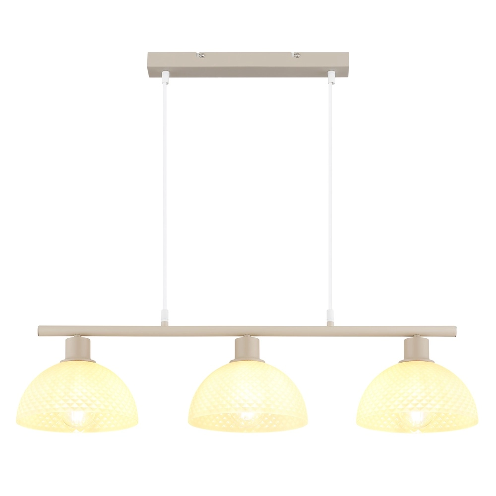 3-light pendant lamp Selma sand brown Globo 9007371592104