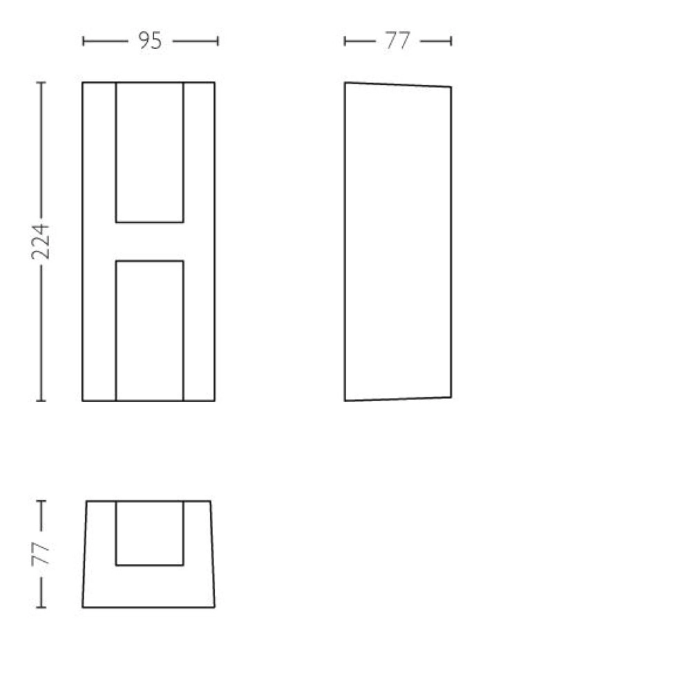 Wall spotlight Shadow up & down Philips 8718696158845