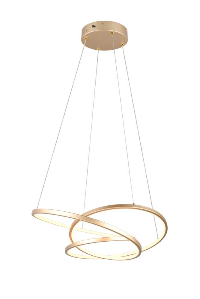 Vide pendant lamp Darvin gold - 62cm
