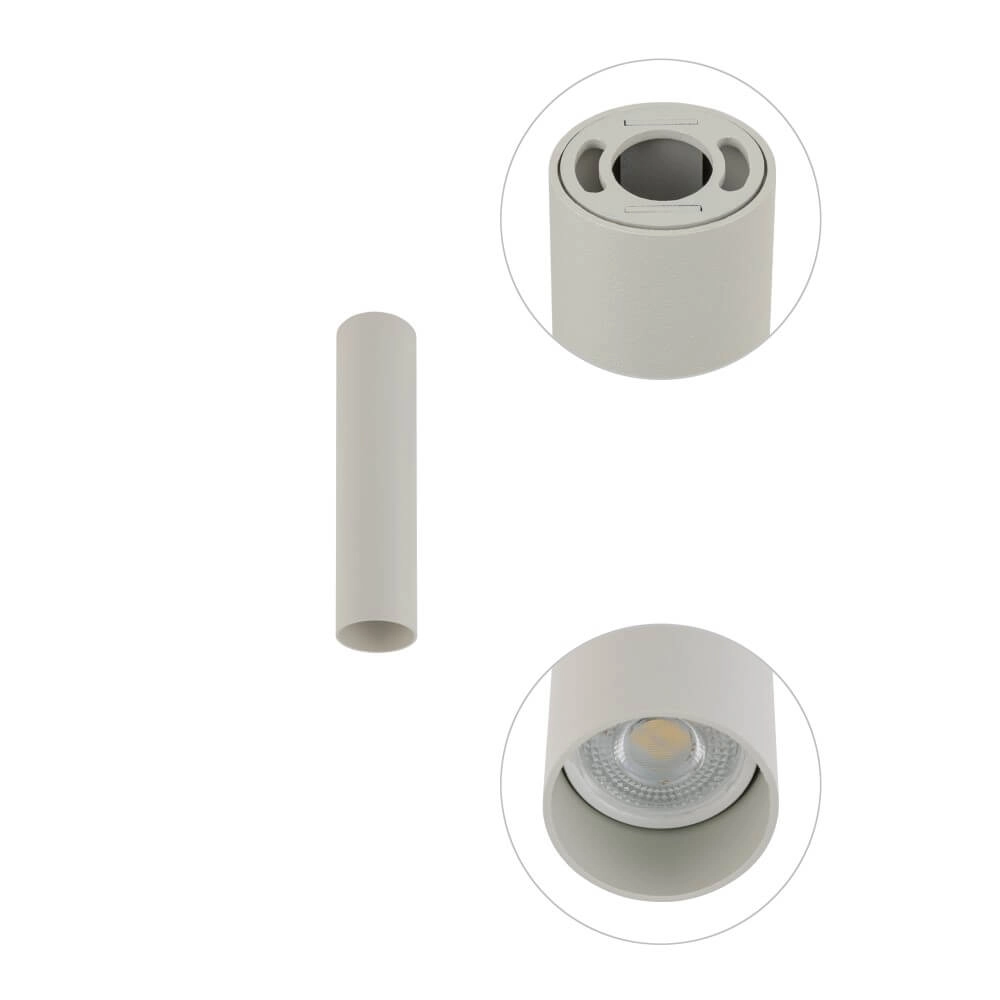 Light grey narrow ceiling spotlight Fourty S Lyora 5903139108836