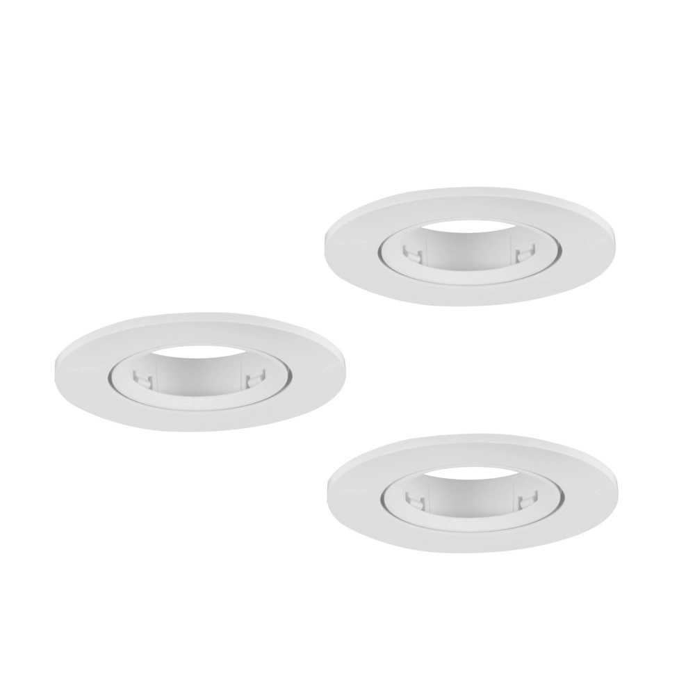Set of 3 recessed spotlights Barranco white Ø 9cm Eglo 9008606359097