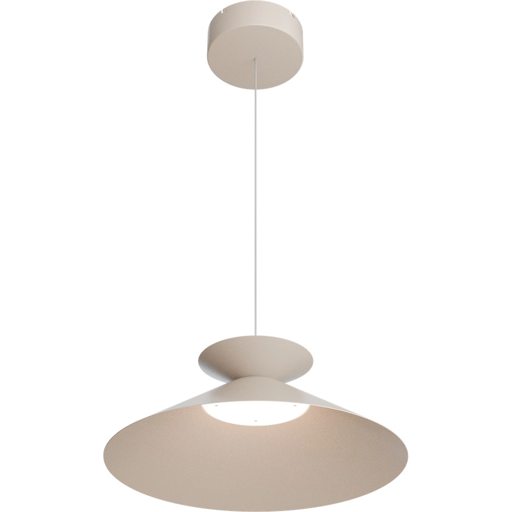 Pendant lamp Ceppo beige terra Ø 45cm with uplight