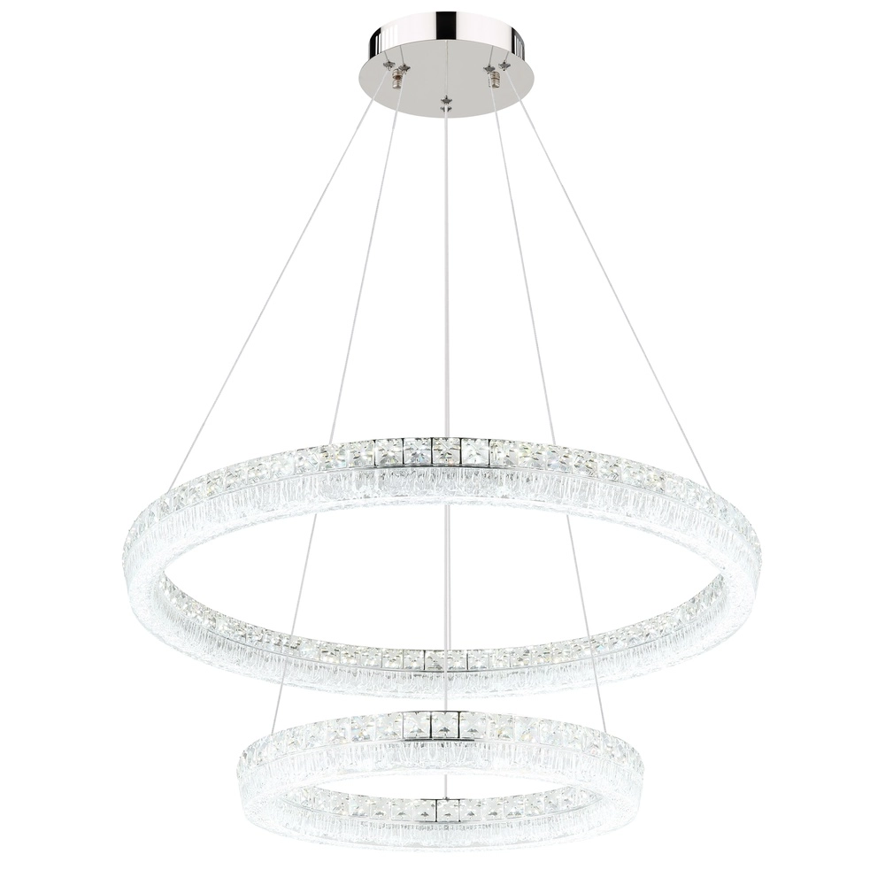 Pendant lamp Laurel chrome Ø 80cm Globo 9007371569779