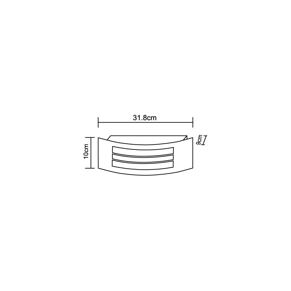 Wall lamp Cornus silver grey Globo 9007371210428