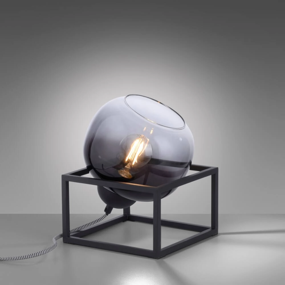 Black table lamp Zea Just Light 4043689993771