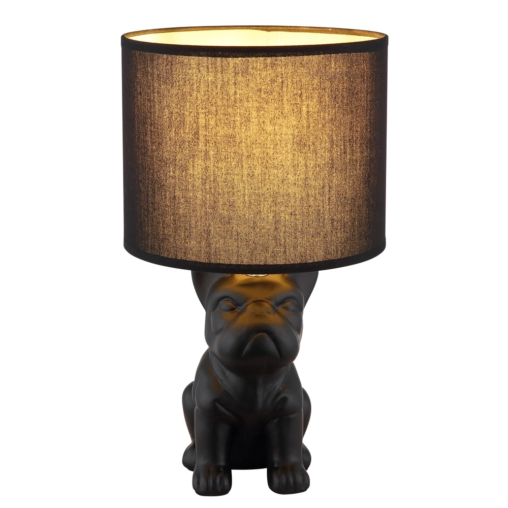 Table lamp Dogo dog black with cap Globo 9007371566686