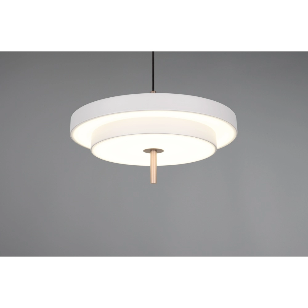 Design pendant lamp Keaton white Ø 40cm Trio 4017807653373
