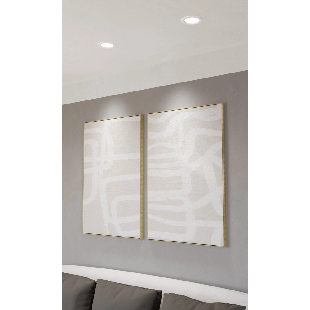 IP44 recessed lamp Fueva 6-Z Zigbee - white - Ø 12cm Eglo 9008606331000