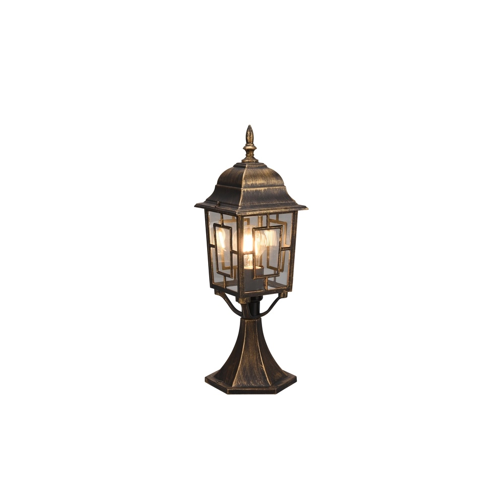 Pedestal lamp Volturno antique brown
