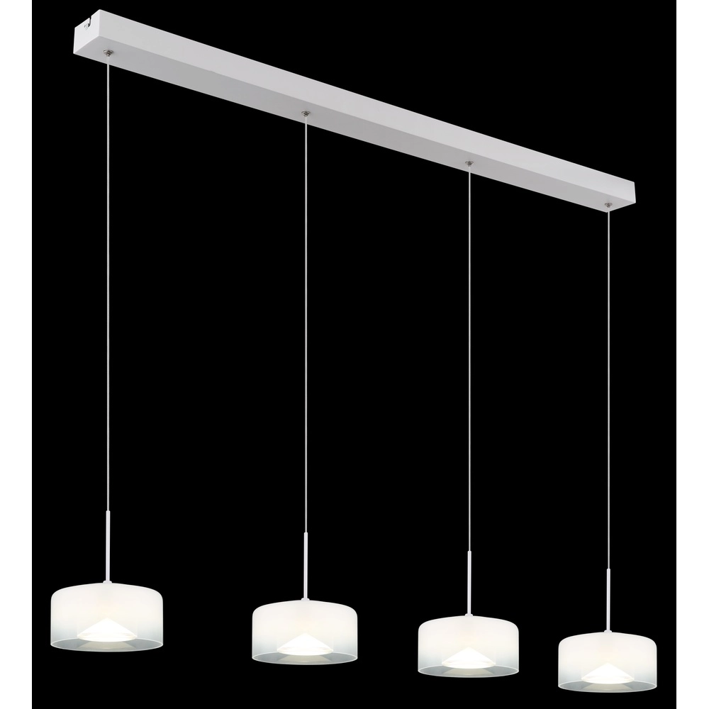 Design pendant lamp Belinda 4-light white Globo 9007371533299