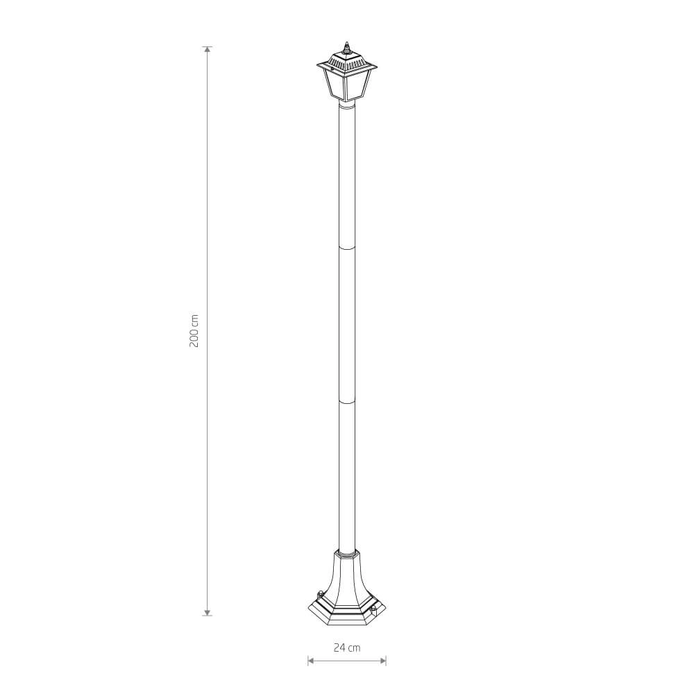 Standing garden lamp Ana 2m Lyora 5903139105026