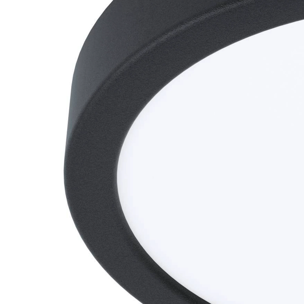 Led ceiling light Argolis 2 IP44 black Eglo 9008606232635