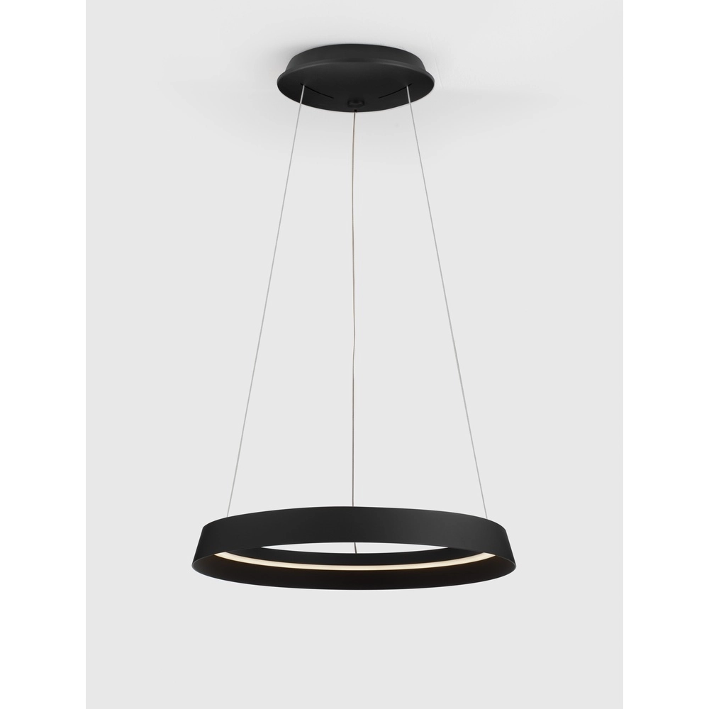 Design pendant lamp Ormi Ø 45cm black Lyora 5212017448804