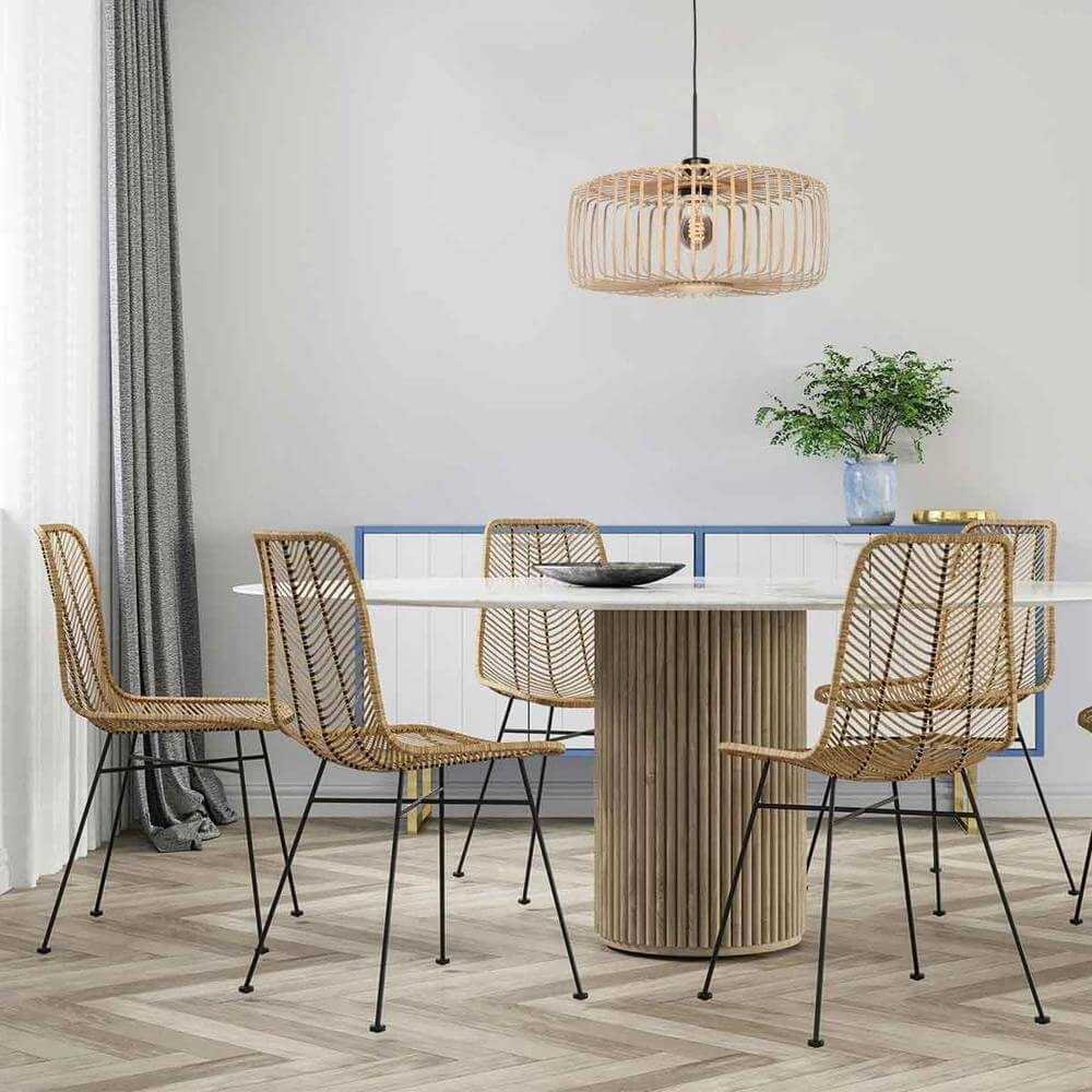 Bamboo pendant lamp Sparkled Light Ø 50cm Steinhauer 8712746176841