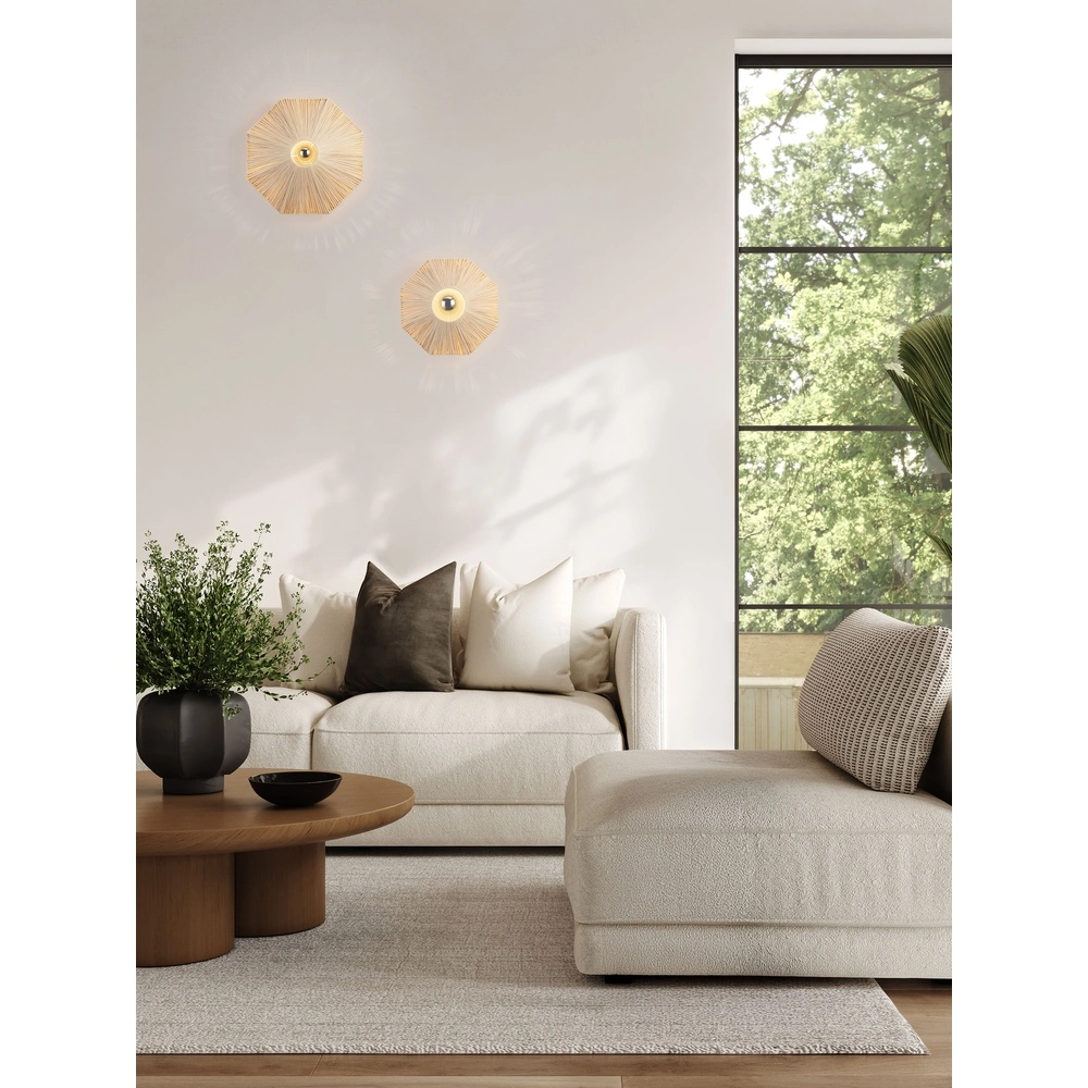 Japandi wall lamp Elvio Ø 30cm
